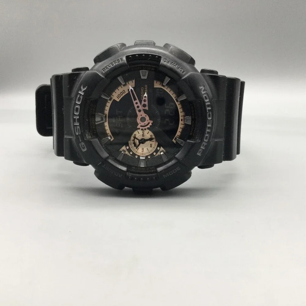 Casio G-Shock 5146 GA-110RG Mens Watch 48mm Black Gold 200M New Battery